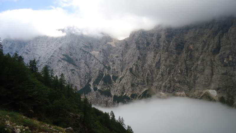 This is ( a sort of) view of the Prag route to Triglav, the best view I had that day.