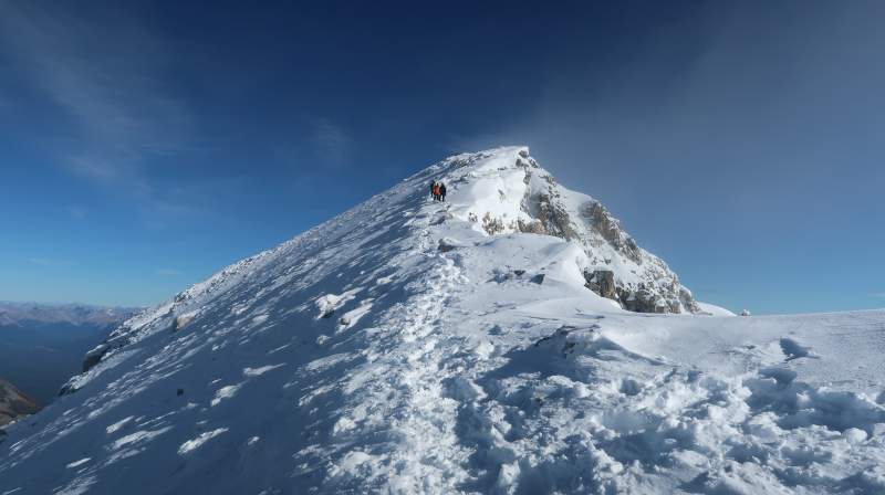 The final push toward the summit.