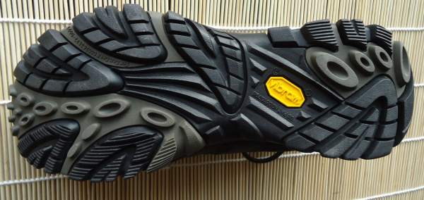 Vibram sole with deep lugs.