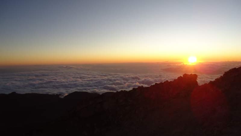 Sunset from the summit.