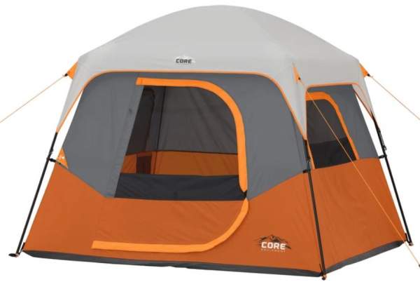 CORE 4 Person Straight Wall Cabin Tent.