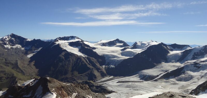 The area of the Forni Glacier, the Italian Alps.