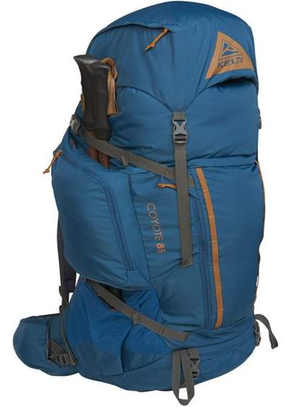 Kelty Coyote 85 Pack with its pass-through pockets.