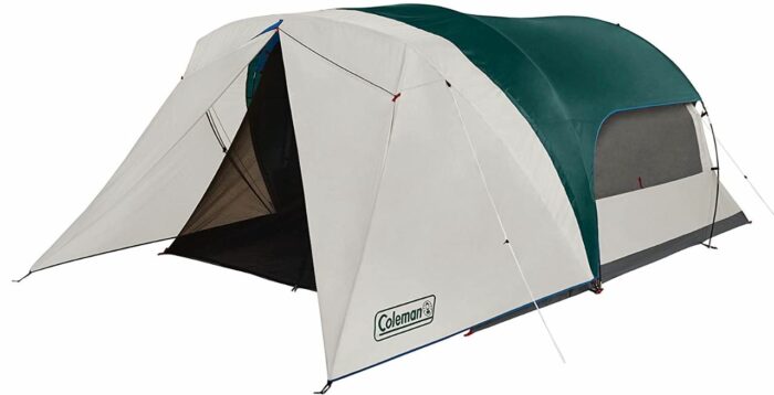 Coleman 4 Person Cabin Camping Tent with Screen Room.