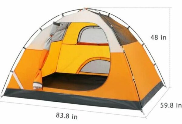 MOON LENCE Camping Tent 2 Person Family Tent Double Layer Outdoor Tent Water 