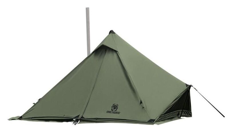 OneTigris Conifer Canvas Tent with Stove Jack.