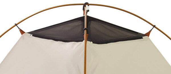 Here you see the two zippers on the inner tent's canopy.