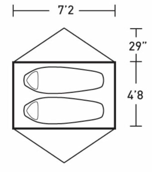 The floor plan and the dimensions.