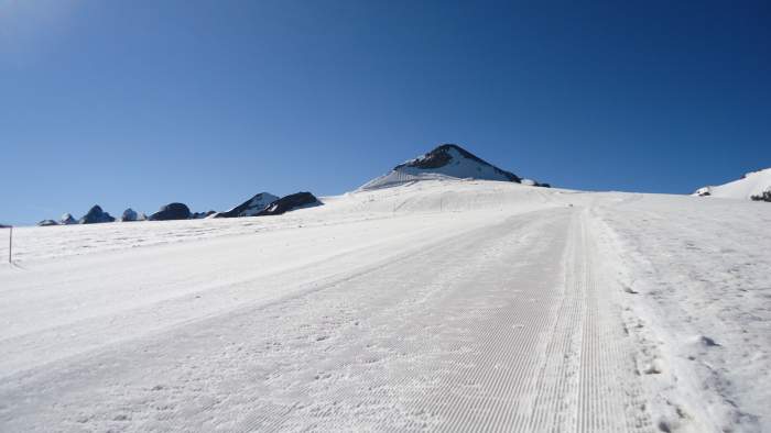 This is how you see the peak from the glacier.