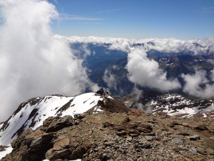 The hut is so close to the summit.