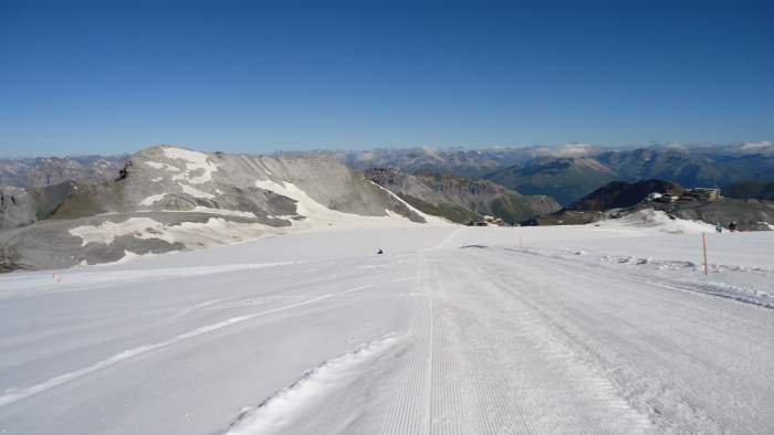 View back on the glacier.