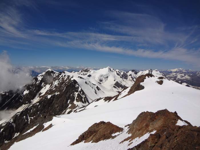 View towards Punta San Matteo - Tresero group.