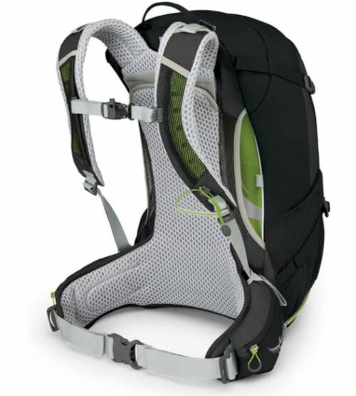 Osprey Stratos 24 pack with its ventilated suspension system.