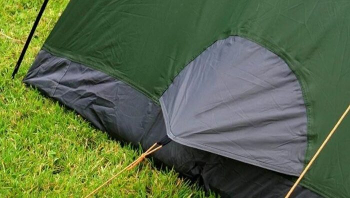 Floor vent on the Crua Duo Maxx 3 tent.