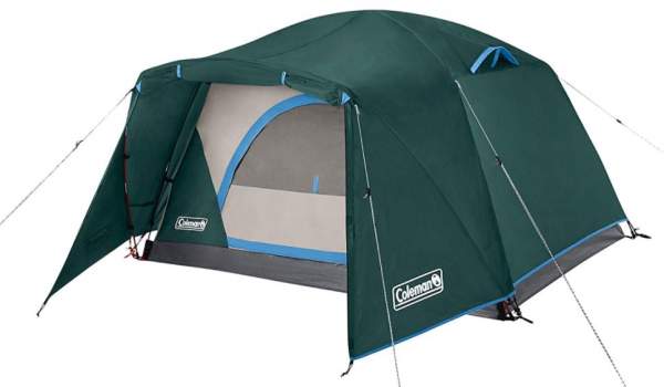 Coleman Camping Tent Skydome 2 Person with Full Fly & Vestibule.