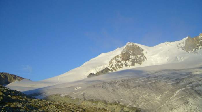 Bishorn as seen from the hut.