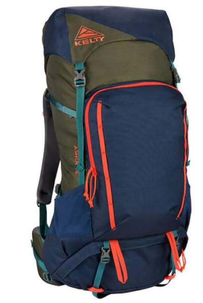 Kelty Asher 55 Backpack for Men front view.