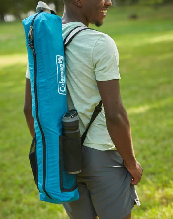 Backpack-style carry bag.