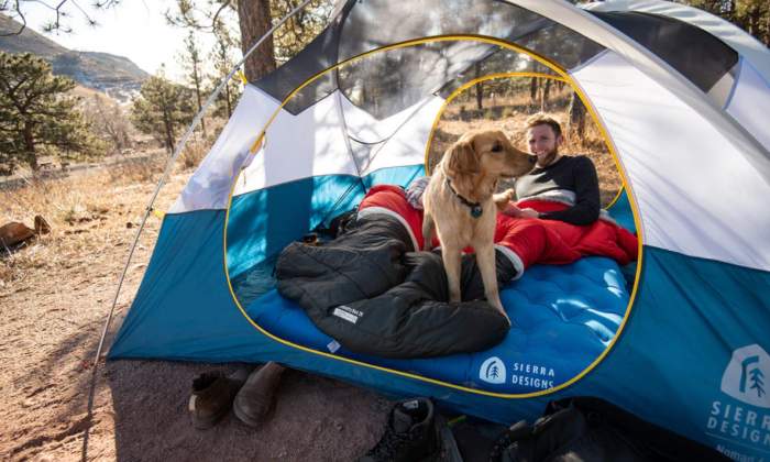 sierra designs queen & single camping air bed mattress