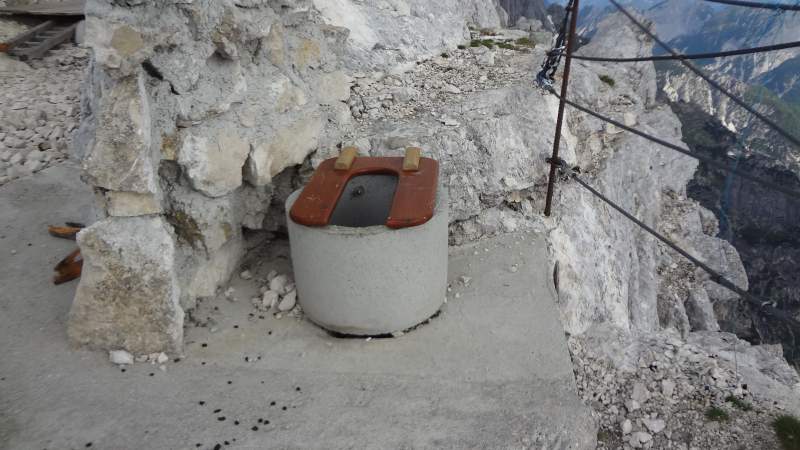 The toilet at 2531 meters above sea level.