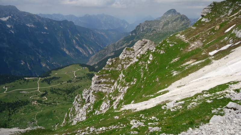 Views toward the car parking.