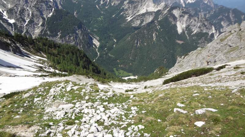 Krnica valley is far below.