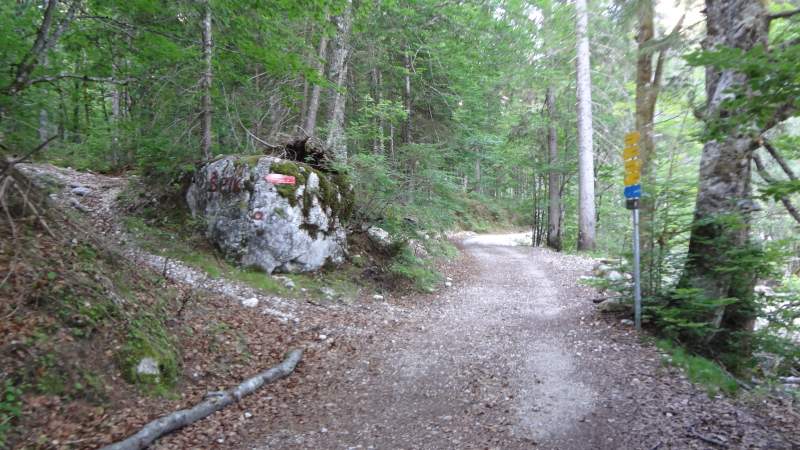 The start of the Kacji Graben route.