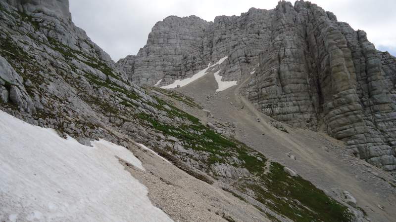 The saddle from which ferrata begins.