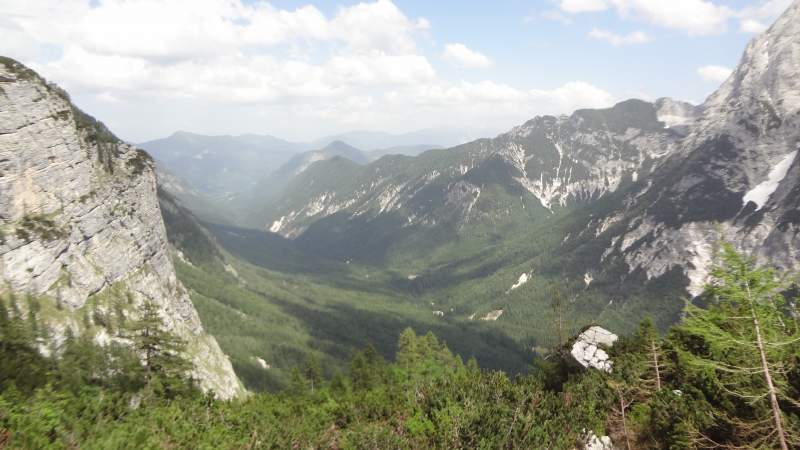 Vrata valley, view from the lower part of the tour.
