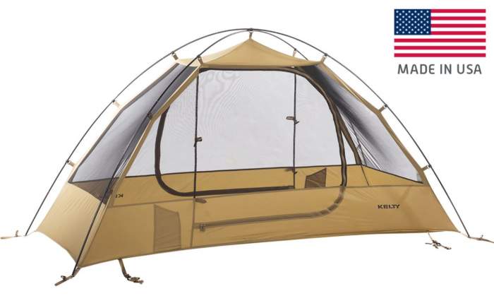 Kelty 2 Man Field Tent shown without fly.
