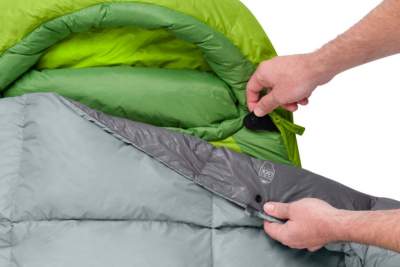 QuiltLock feature to use it over a sleeping bag,