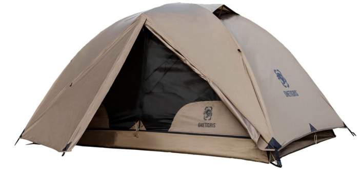 OneTigris Cosmitto 2 Person Backpacking Tent under the fly.