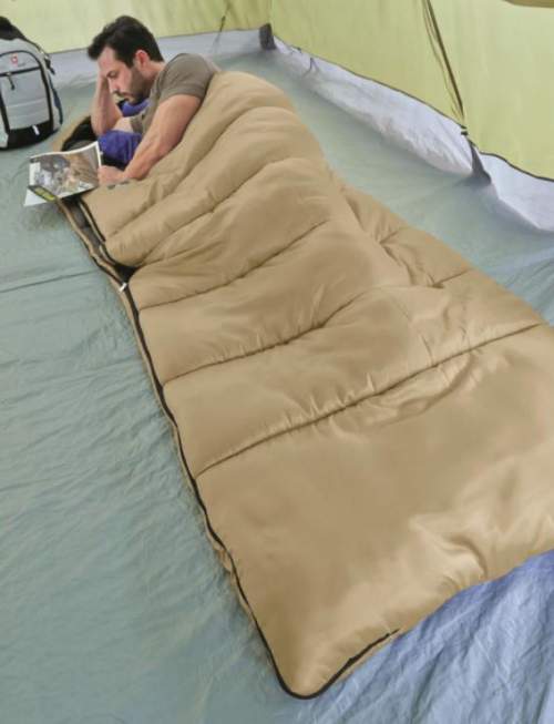 Very wide sleeping bag.