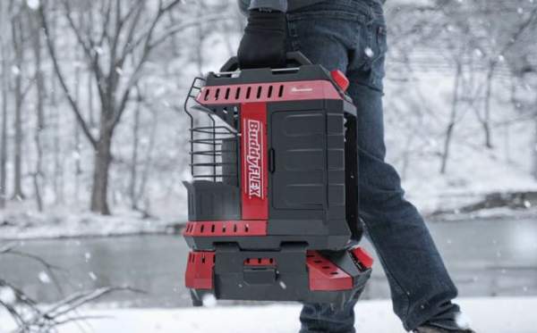 The heater and the cooker carried together.