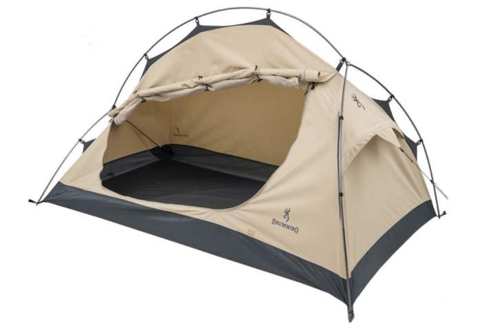 Single wall polycotton Browning Camping Talon 1 Person Tent.