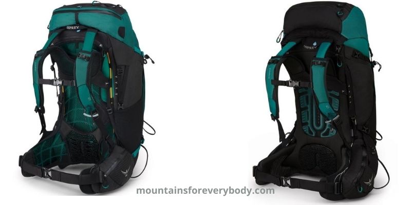 Osprey UNLTD AntiGravity 64 left and Osprey UNLTD AirScape 68 right.