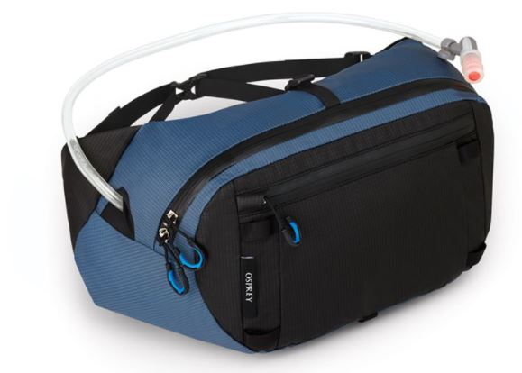 The lid used as a hydration lumbar pack.