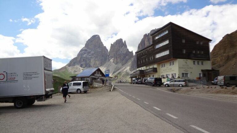 Visiting Attractive Sella Pass in Dolomites Italy