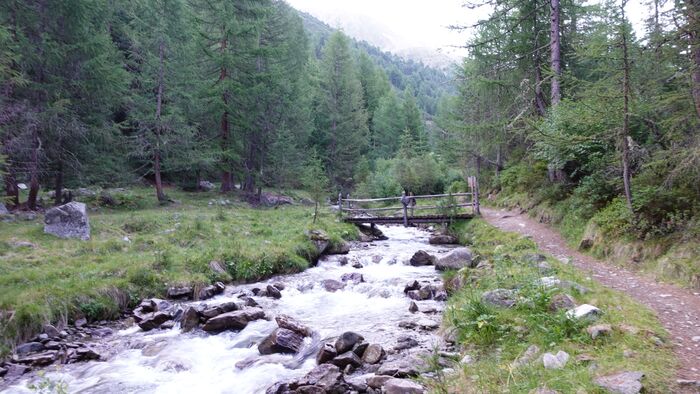 The lower part of the Mine valley.