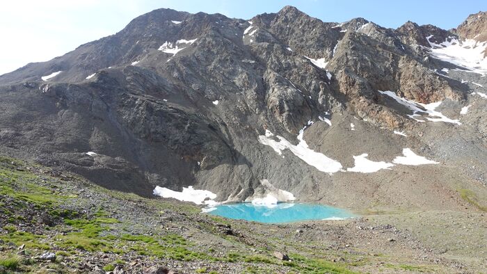 The first lake.