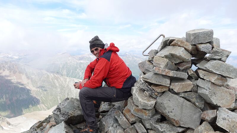 Jan Schneider on the summit.