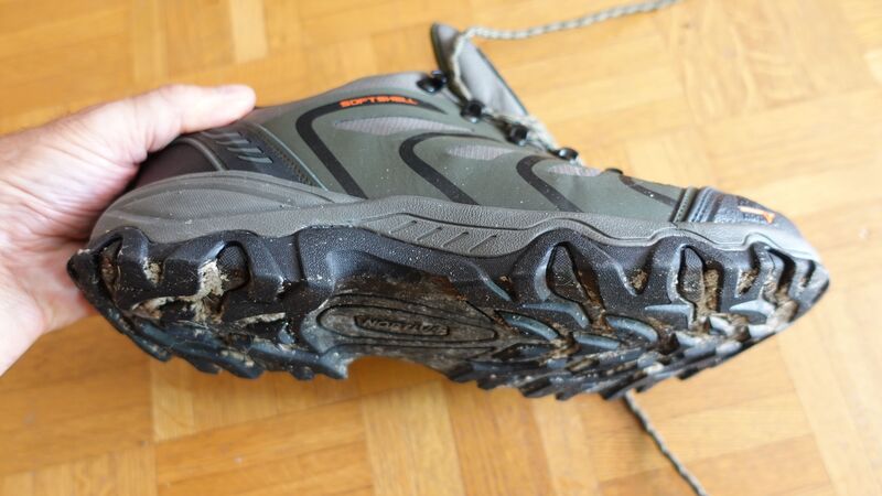 The shoe after a week of use.