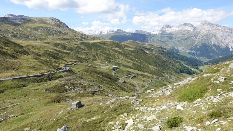 Swiss side of Splugen Pass.