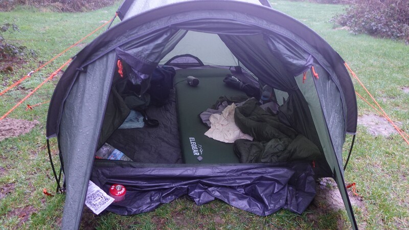 The Elegear pad in the tent, February month testing.