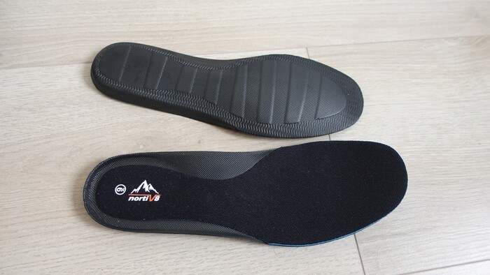 Cushioned insoles.