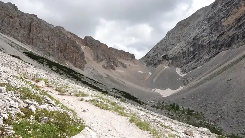 View in the direction of Passo di Sant Antonio.