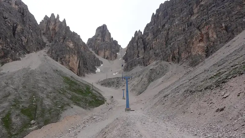 Couloir to Forcella di Staunies.