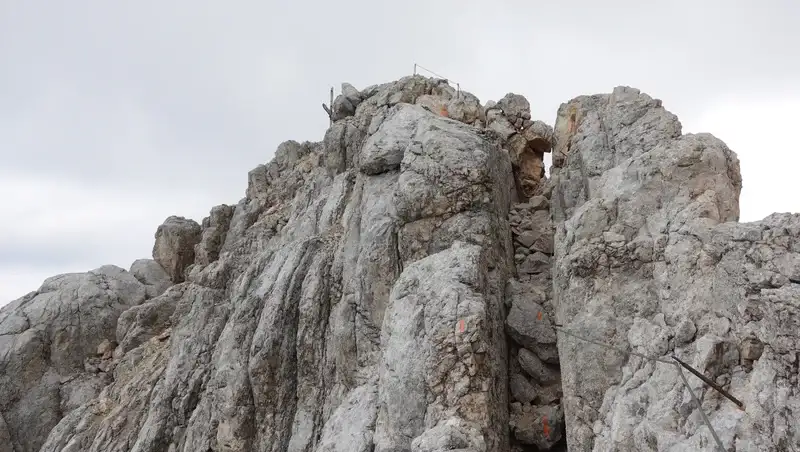 Ferrata on the summit.