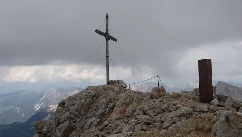 The summit cross.