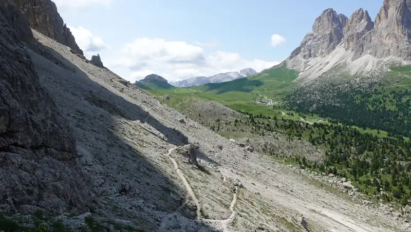 View back towards the Pass.